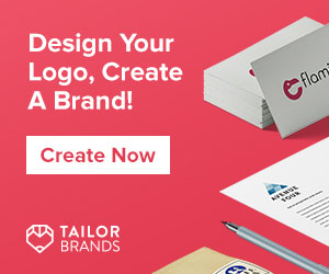 Ad Banner for Tailor Brands an Automated logo design and branding company