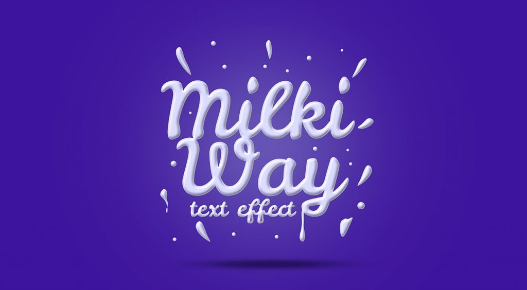 Milk Text Effect