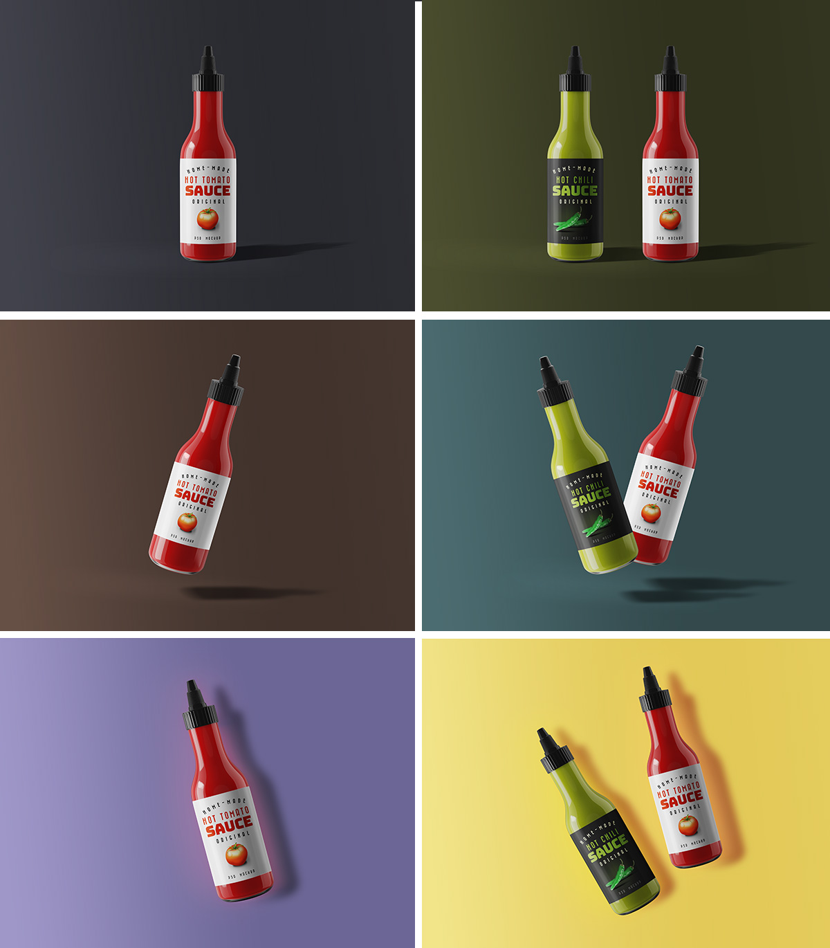 Download Sauce Bottle Mockups