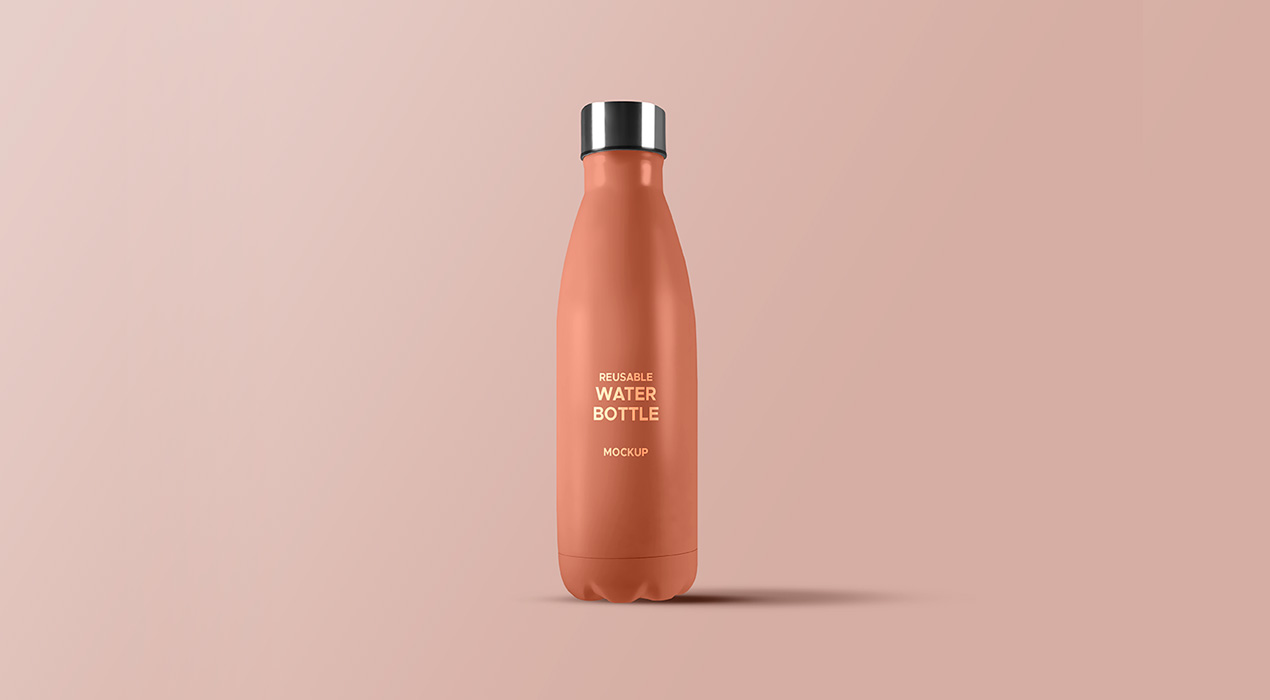 Download Reusable Water Bottle Mockup