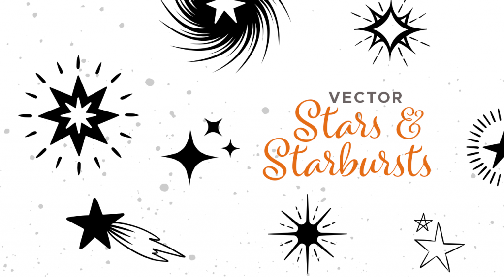 Handdrawn Vector Star & Starbursts Pack