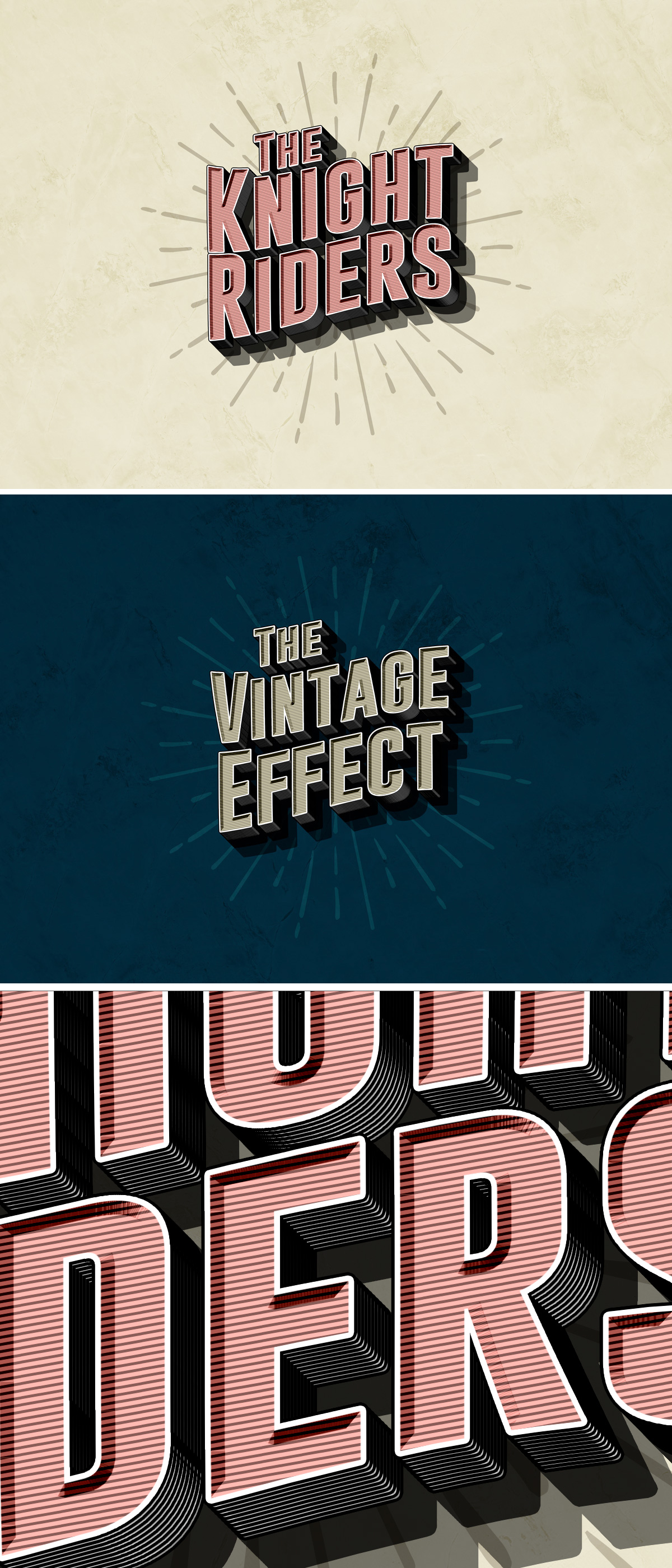 Vintage PSD Text Effect