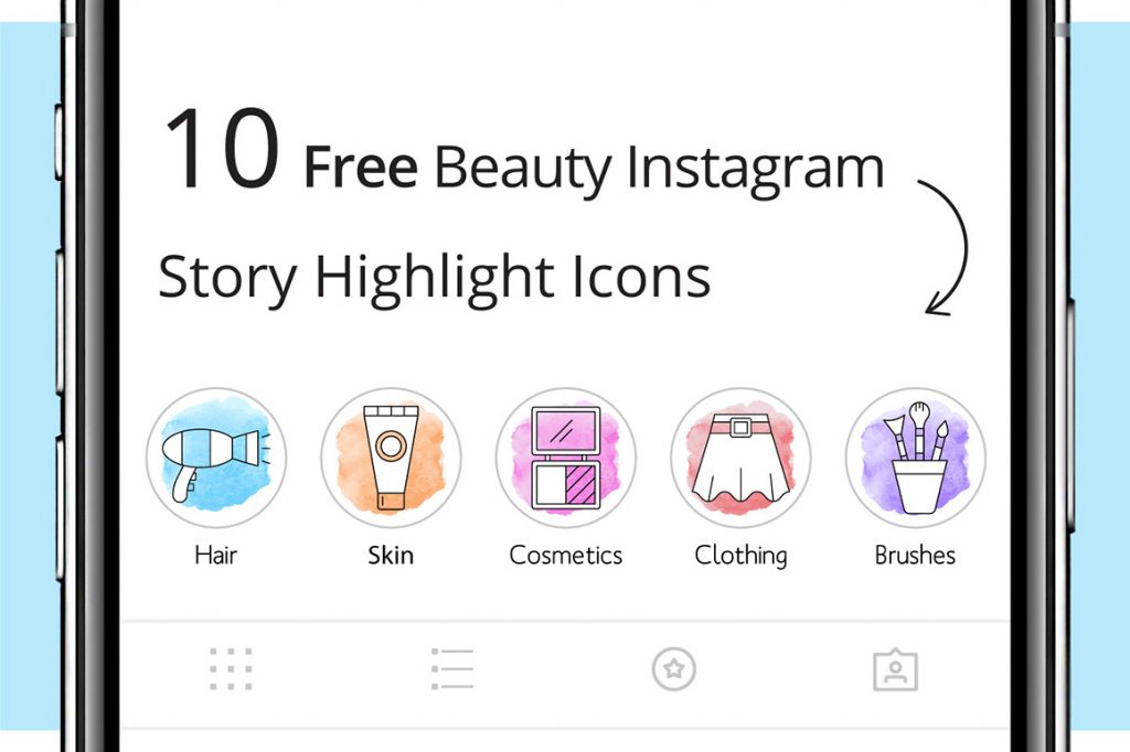 10 Free Beauty Instagram Story Highlight Icons