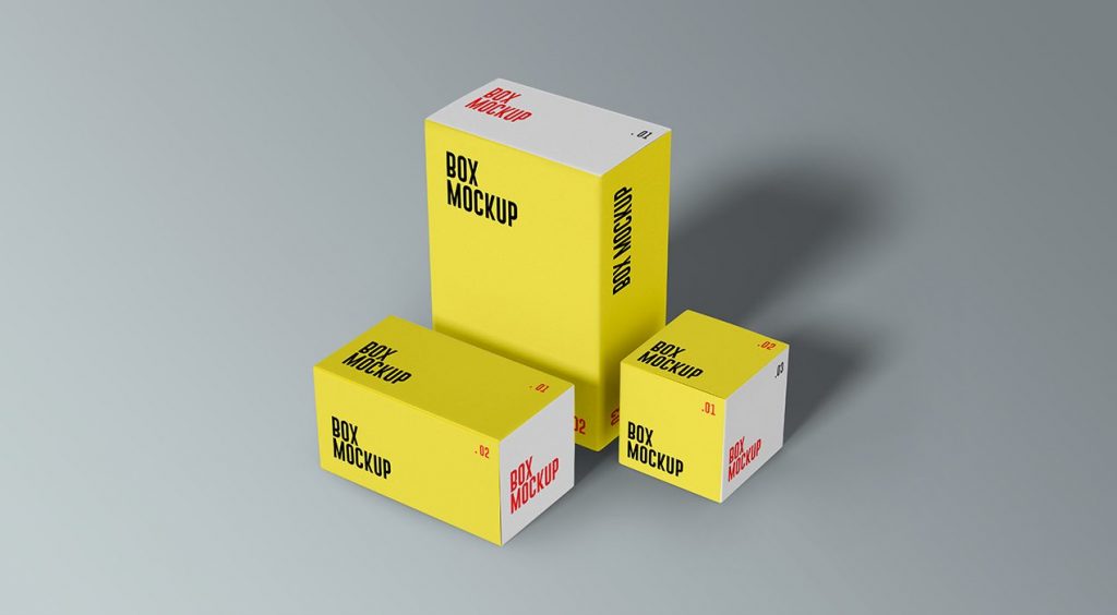 PSD Product Boxes Mockups