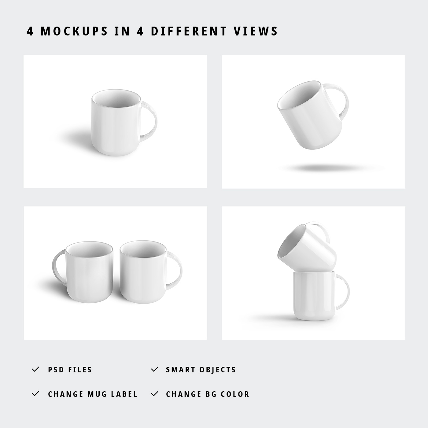 Coffee Mug Mockup PSD Templates