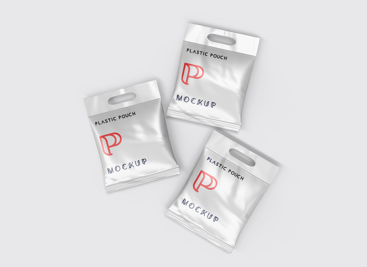 Plastic Pouch Packaging Mockup
