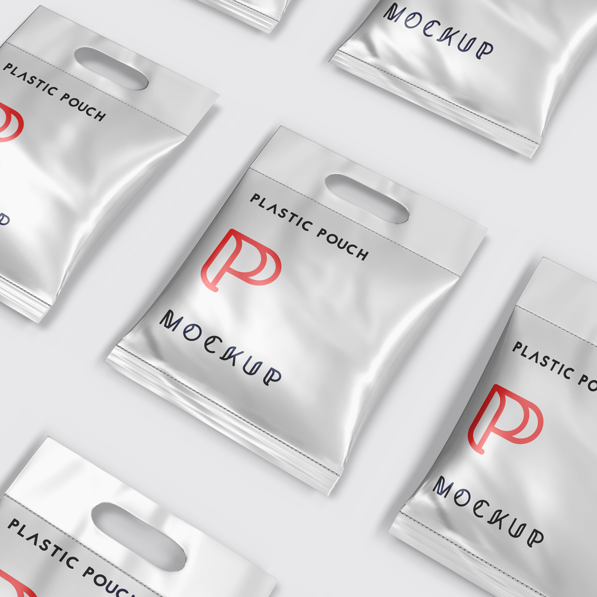 Plastic Pouch Packaging Mockup