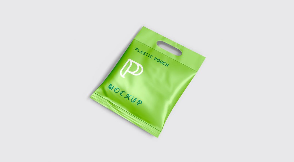 Plastic Pouch Packaging Mockup PSD Templates