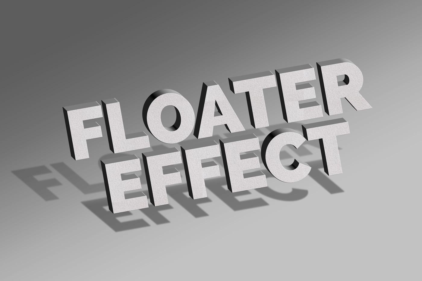 Floating Text Effect PSD