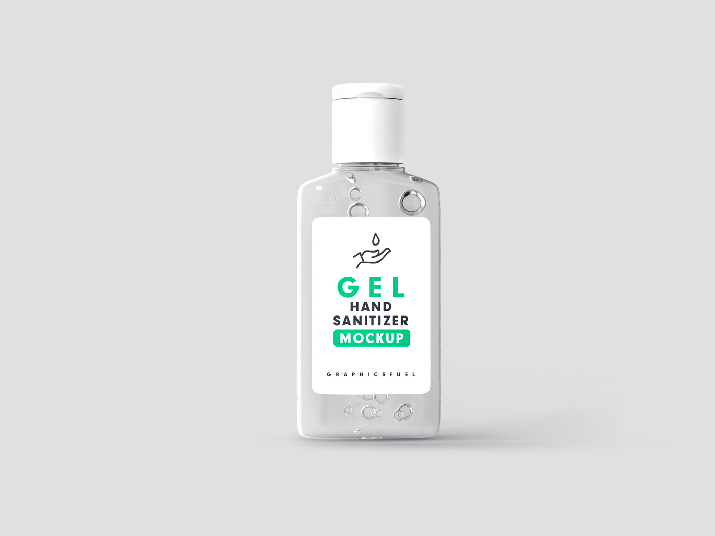 Hand Sanitizer Bottle Mockup PSD