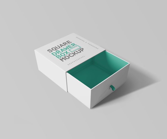 Download Sleeves Drawer Box Mockups