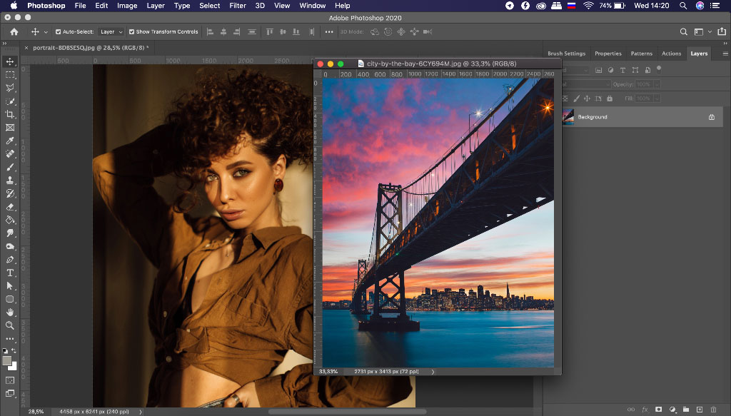 Overlay Images Using Blend Modes and Layer Mask