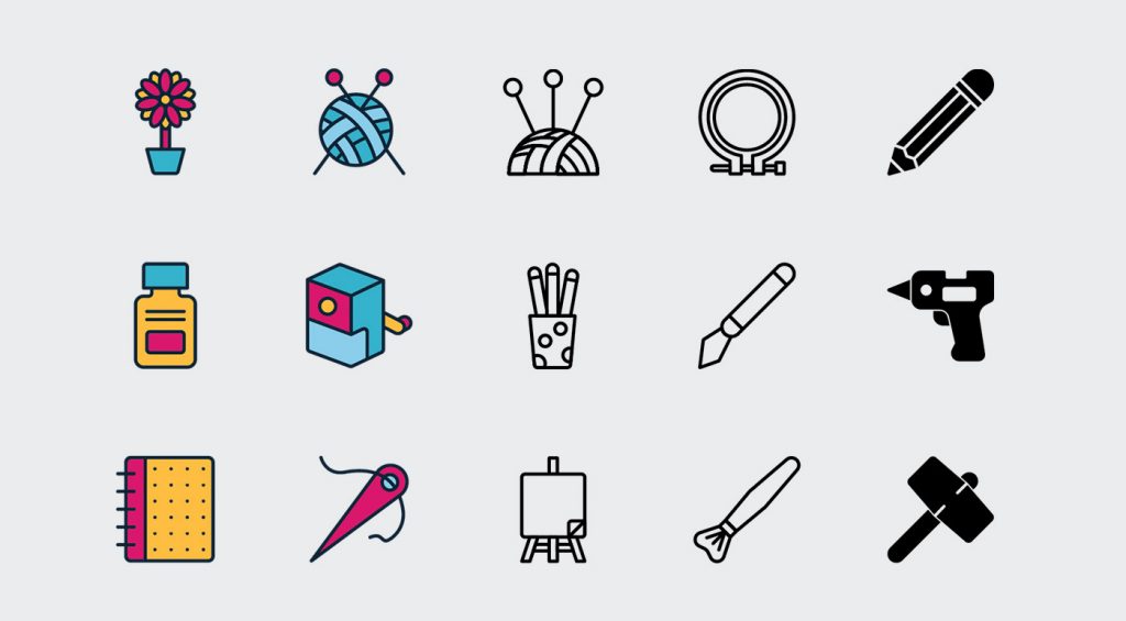 Arts and Crafts Icons