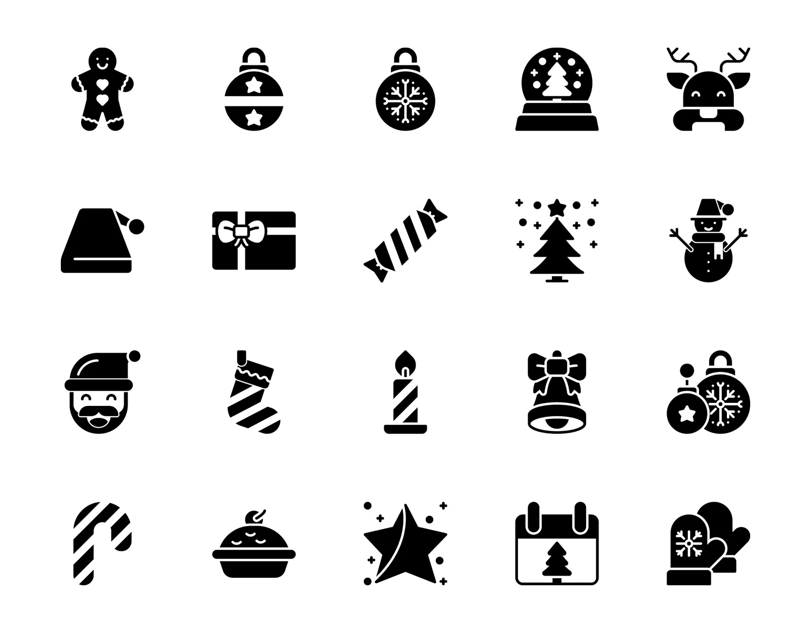 Free Christmas Solid Icons