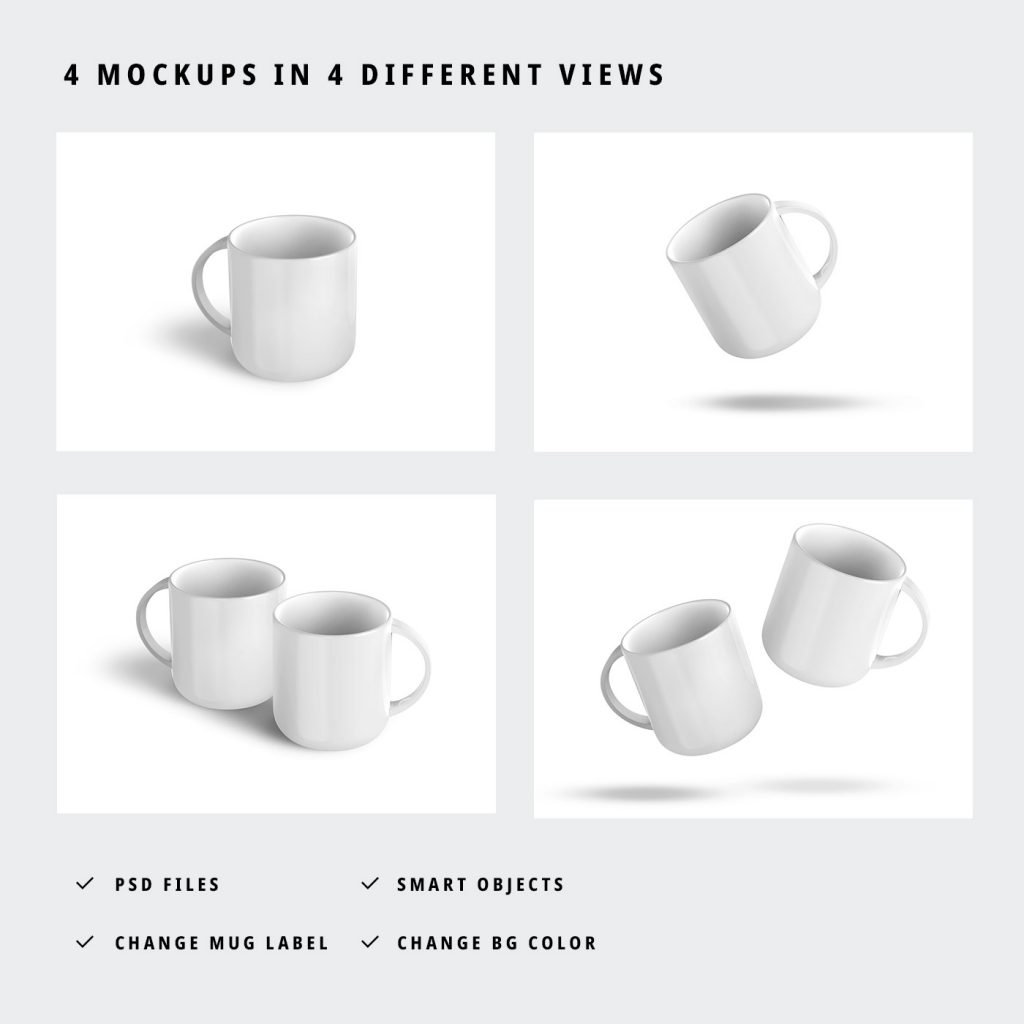 Coffee Mug Mockups Vol.2 GraphicsFuel