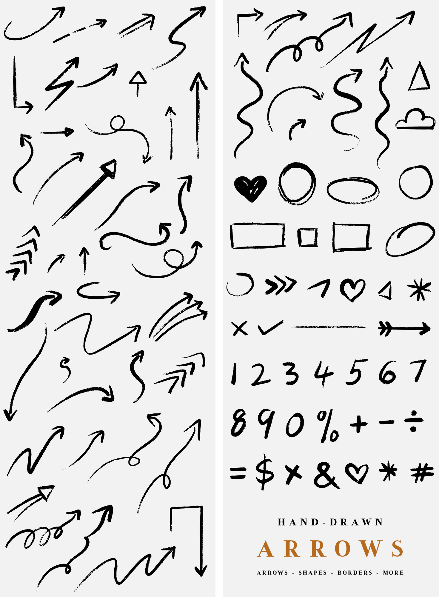 Handdrawn Arrows And Shapes