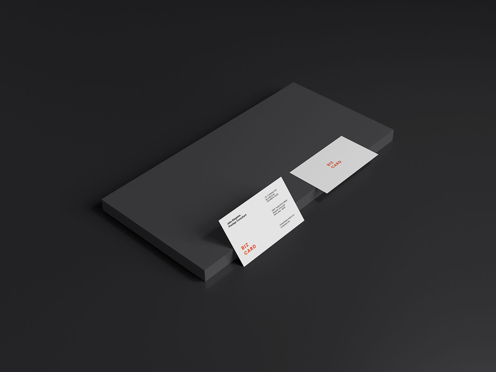 Business Card Mockup Scene