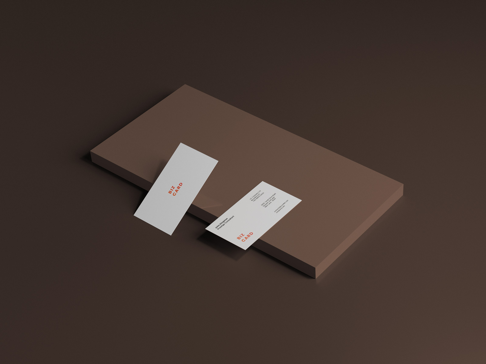 Business Card Mockup Scene