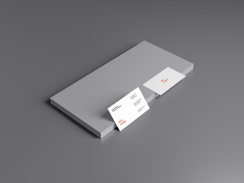 Business Card Mockup Scene