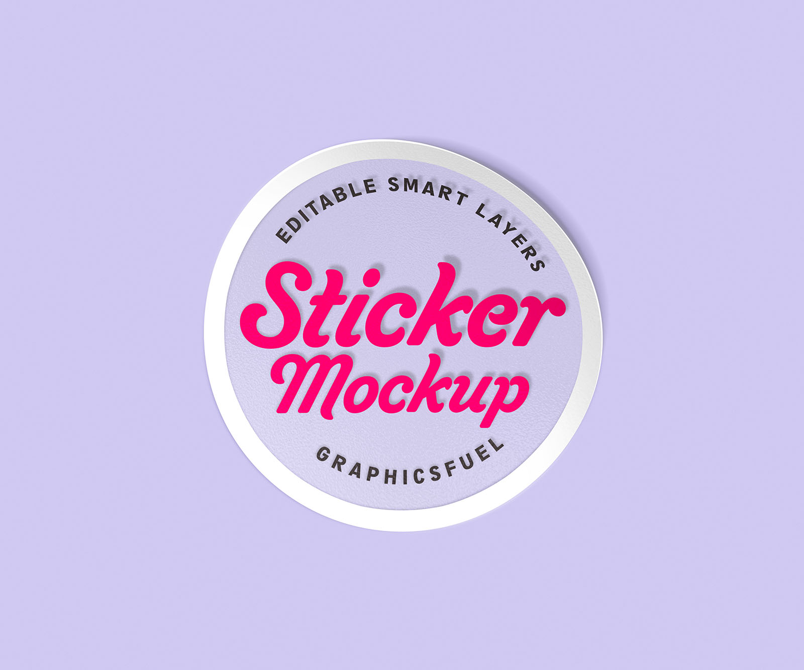 PSD Sticker Mockup Set