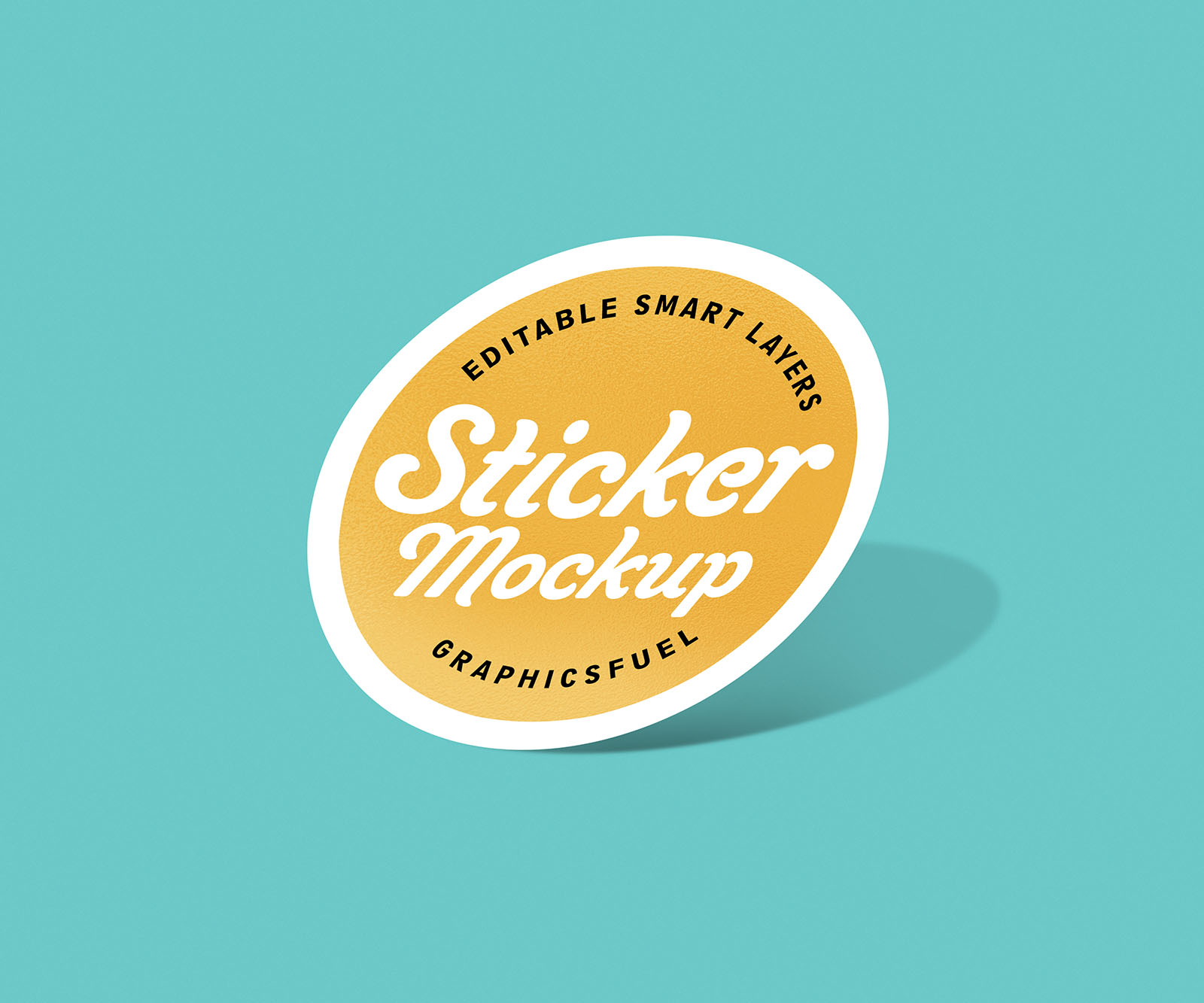 PSD Sticker Mockup Set