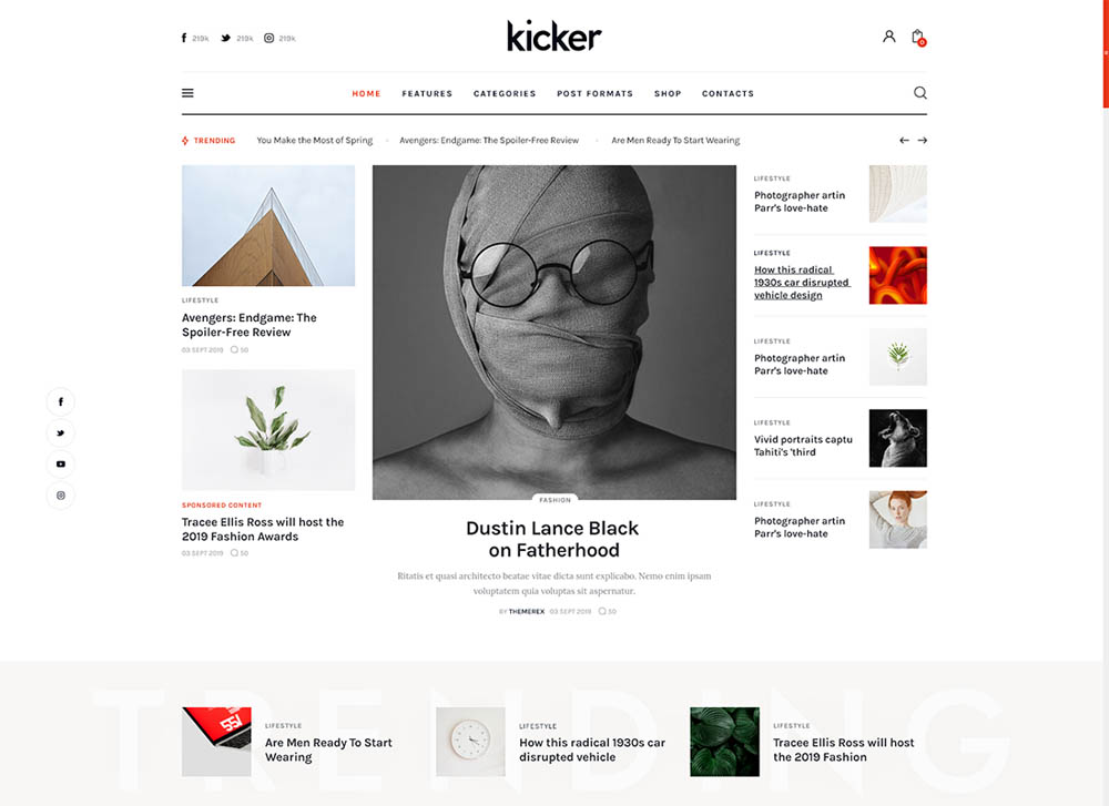 Kicker - Multipurpose Blog Magazine WordPress Theme