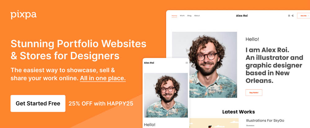 Pixpa – Portfolio Websites for Designers
