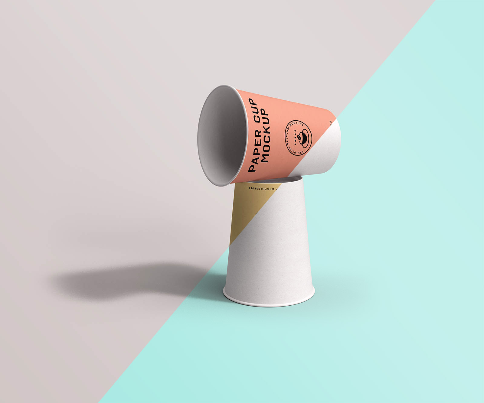 Paper Cup Mockup Template PSD