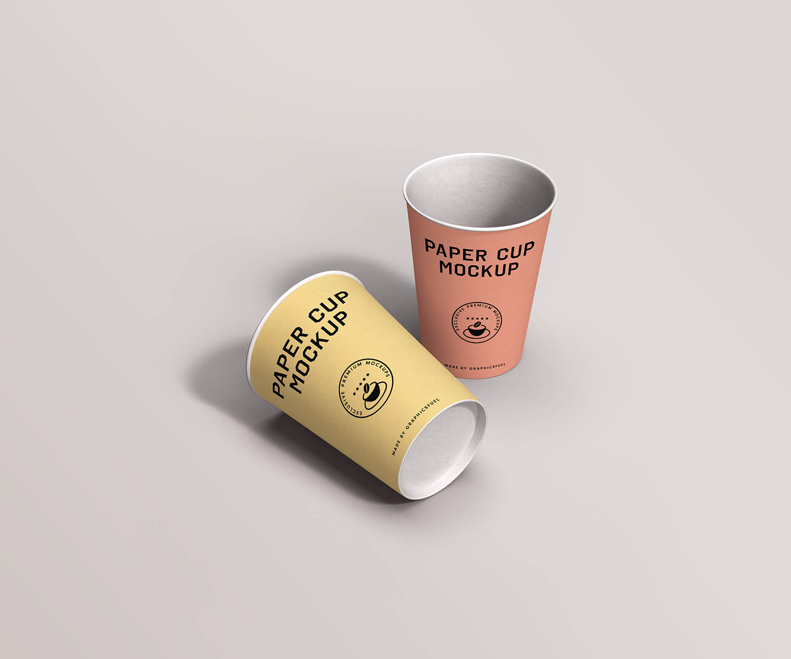 Paper Cup Mockup Template PSD