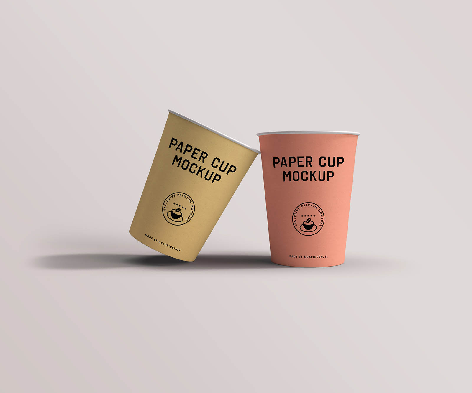 Paper Cup Mockup Template PSD