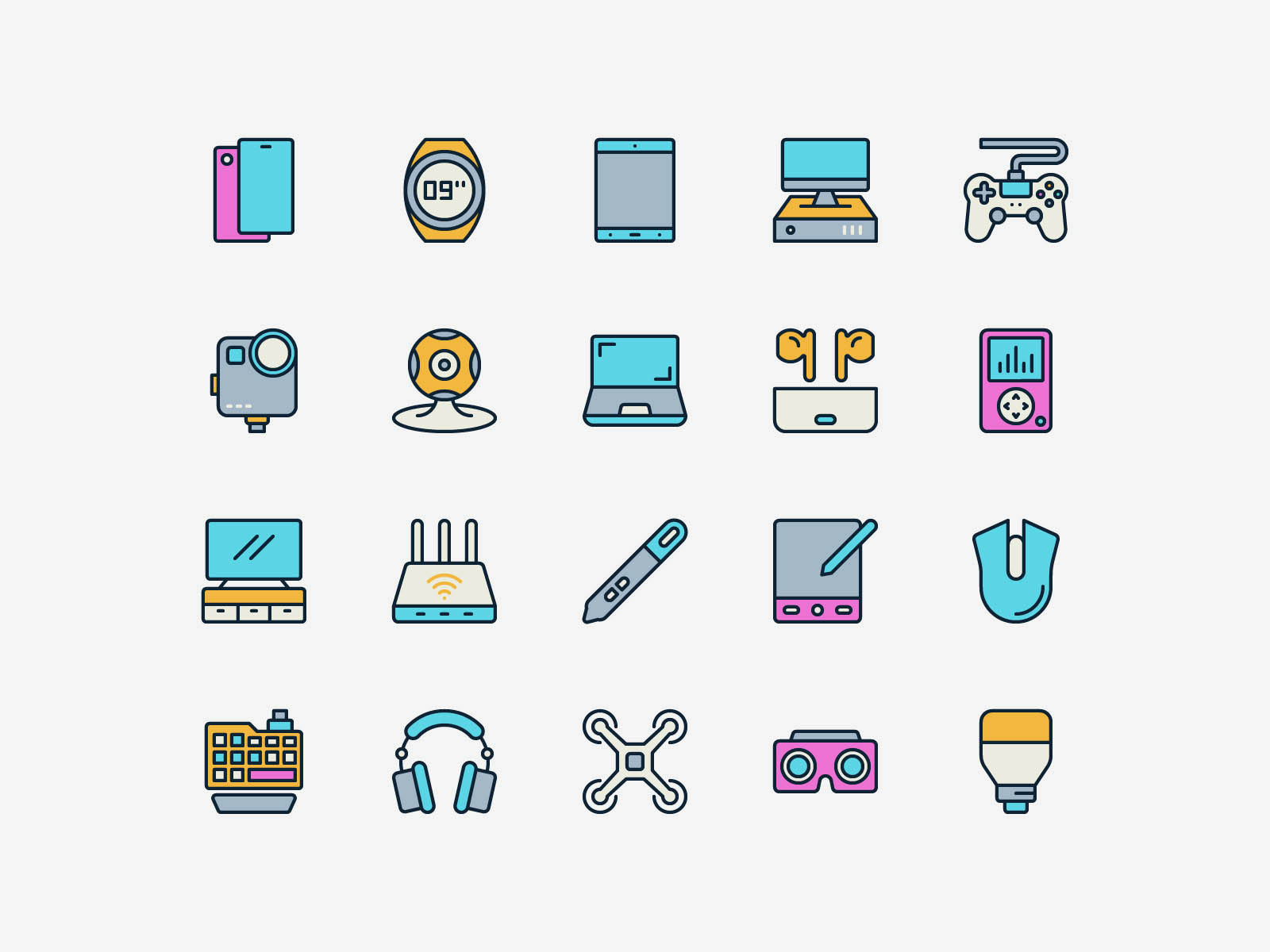 Vector Gadget Icons Pack Color