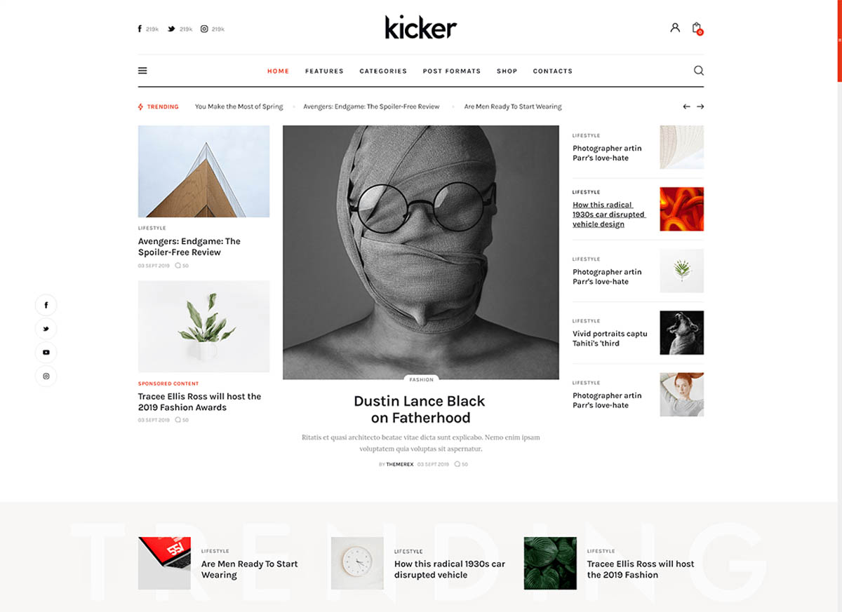 Kicker - Multipurpose Blog Magazine WordPress Theme + Gutenberg