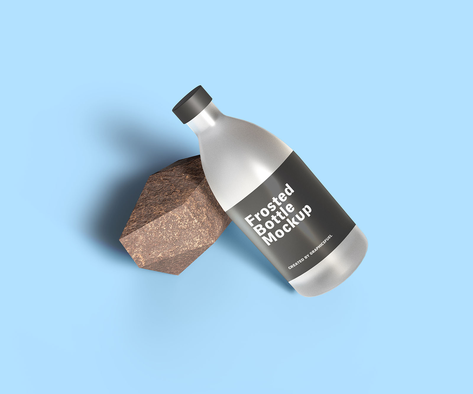 Frosted Bottle Mockup PSD Templates
