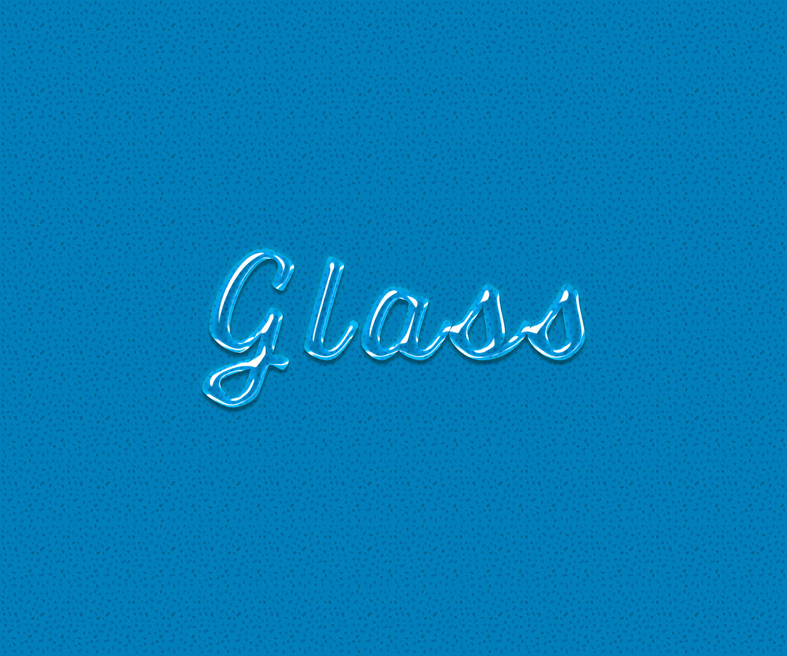 PSD Glass Text Effect