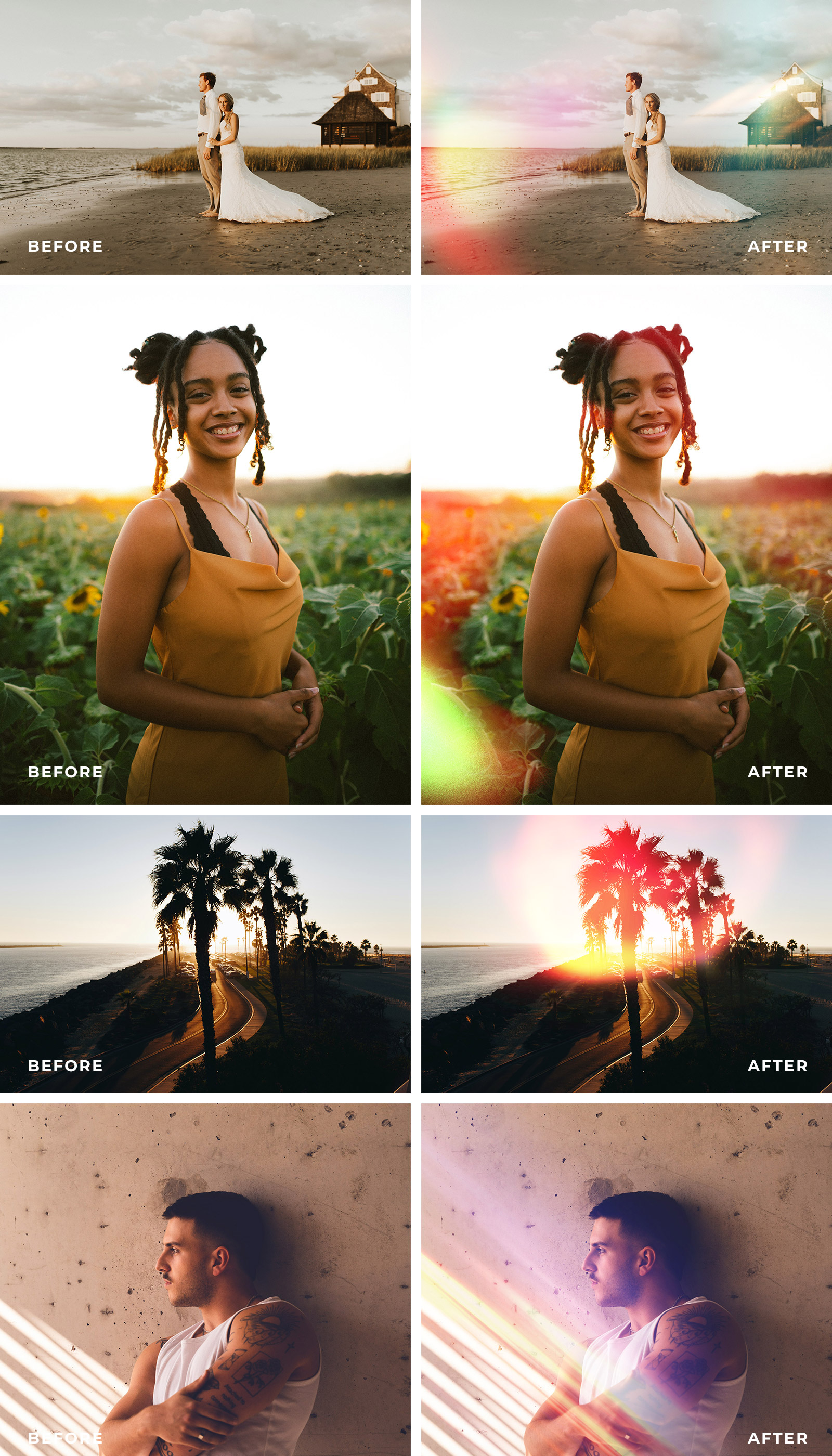 Light Leak Overlay Images