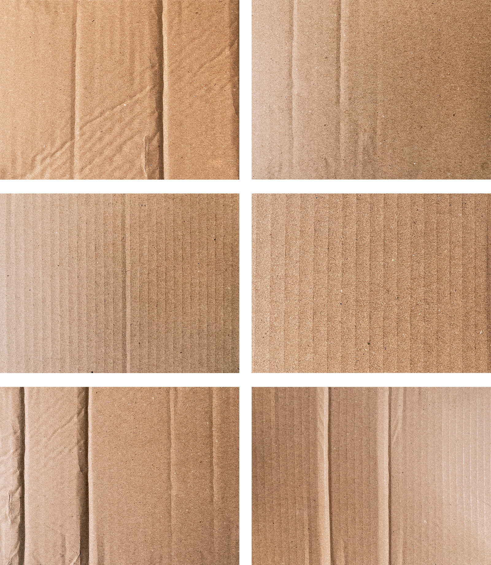Brown cardboard paper textures