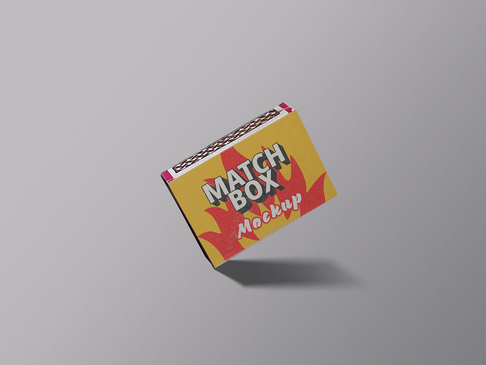 Withered Matchbox Mockup Template