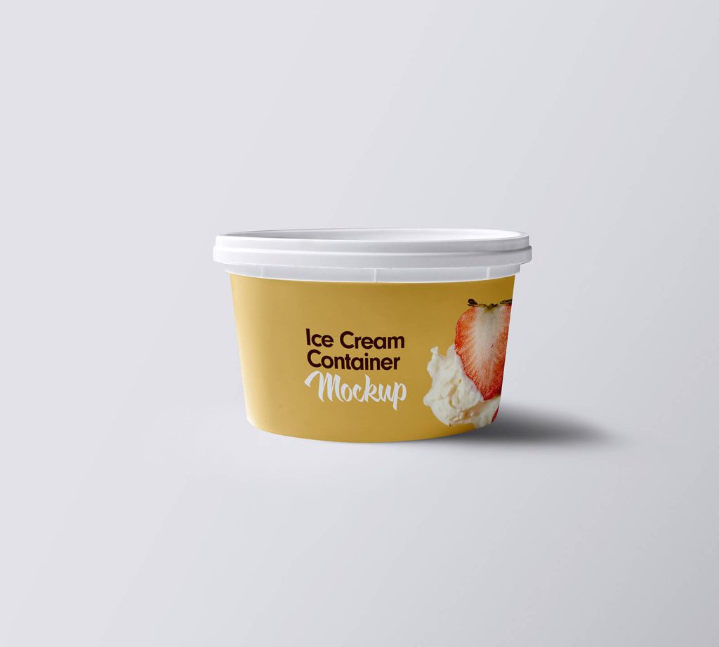 Ice Cream Container Mockups - Graphicsfuel