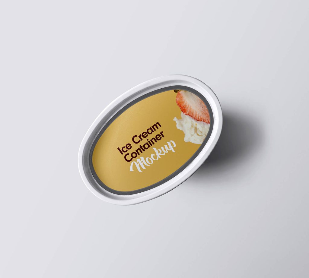 Ice Cream Container Mockups - Graphicsfuel