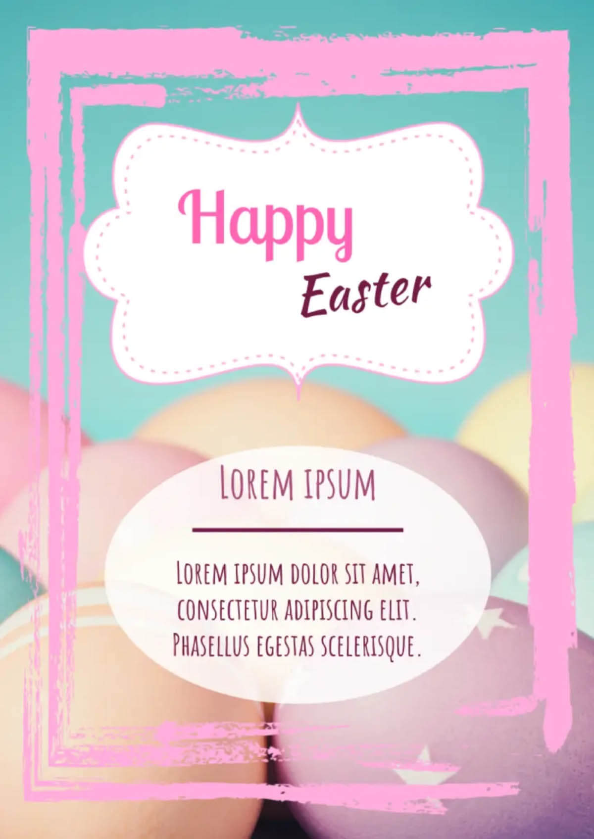 Easter poster template