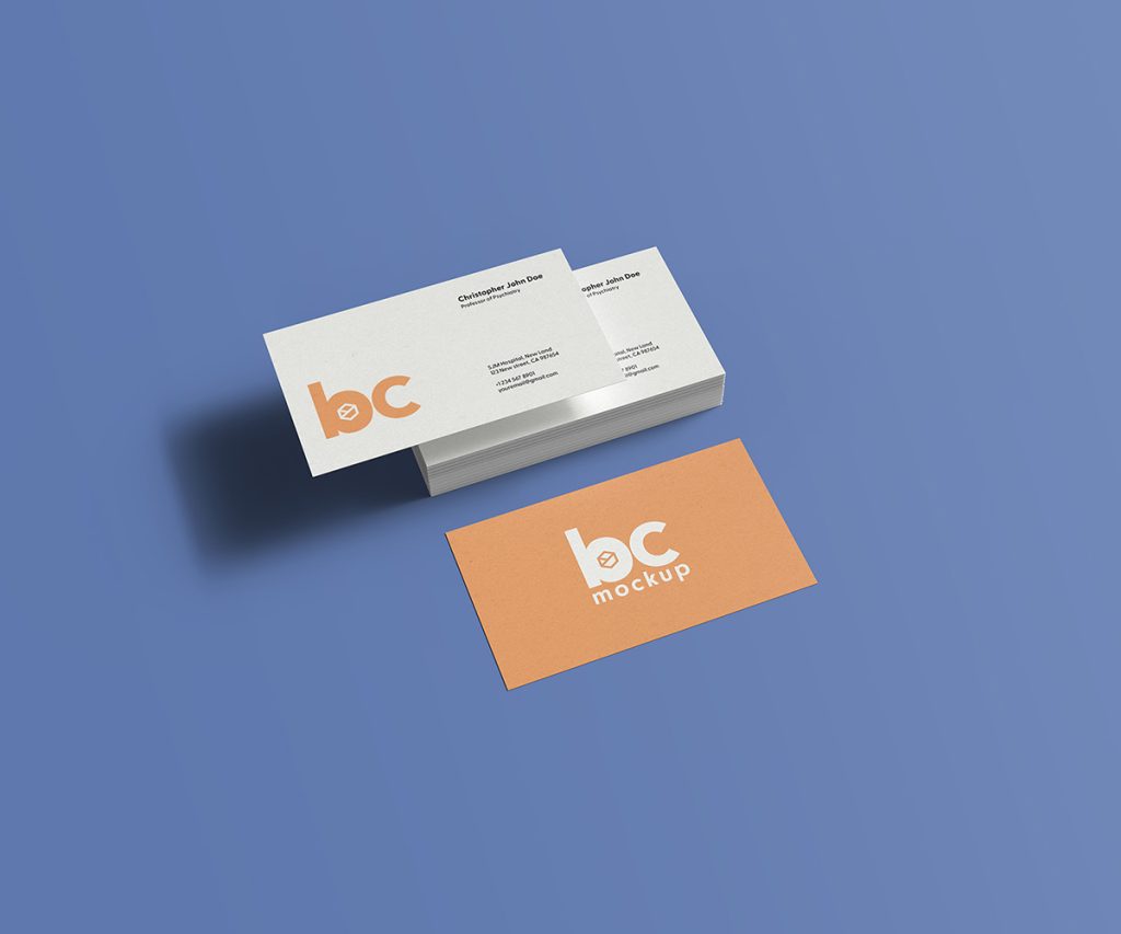 Free business card mockup