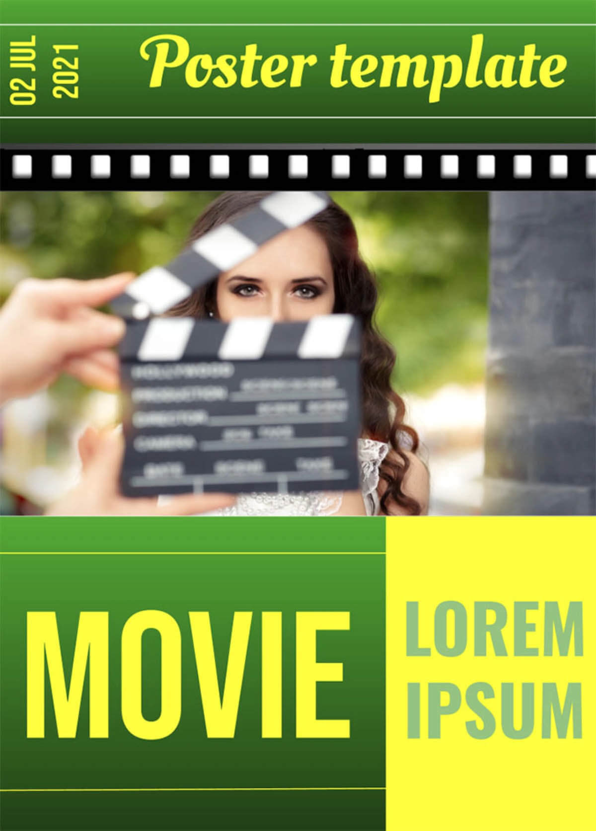 Poster movie template