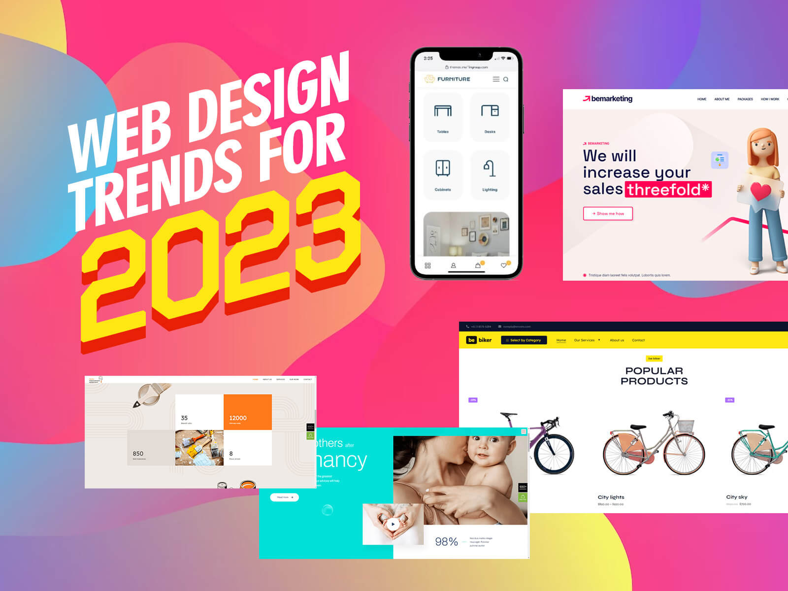 5 Awesome Web Design Trends For 2023 Graphicsfuel