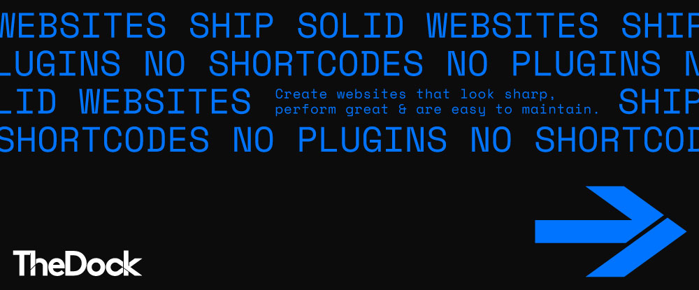 TheDock – Ship Solid Websites