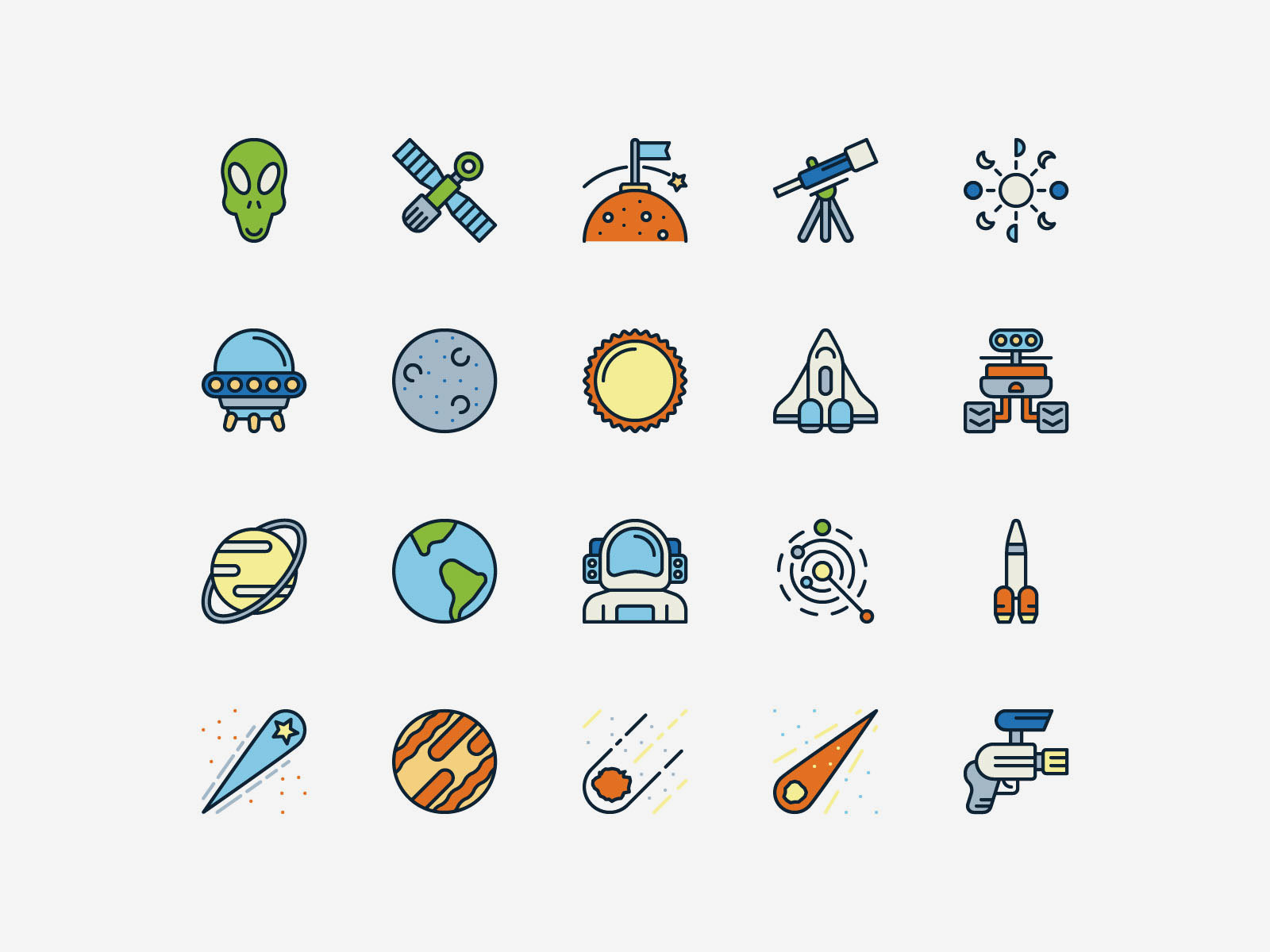 Space Color Icons