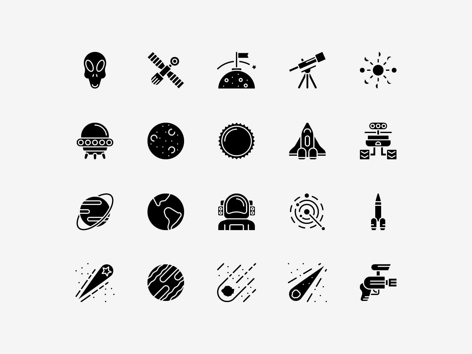 Space Solid Icons