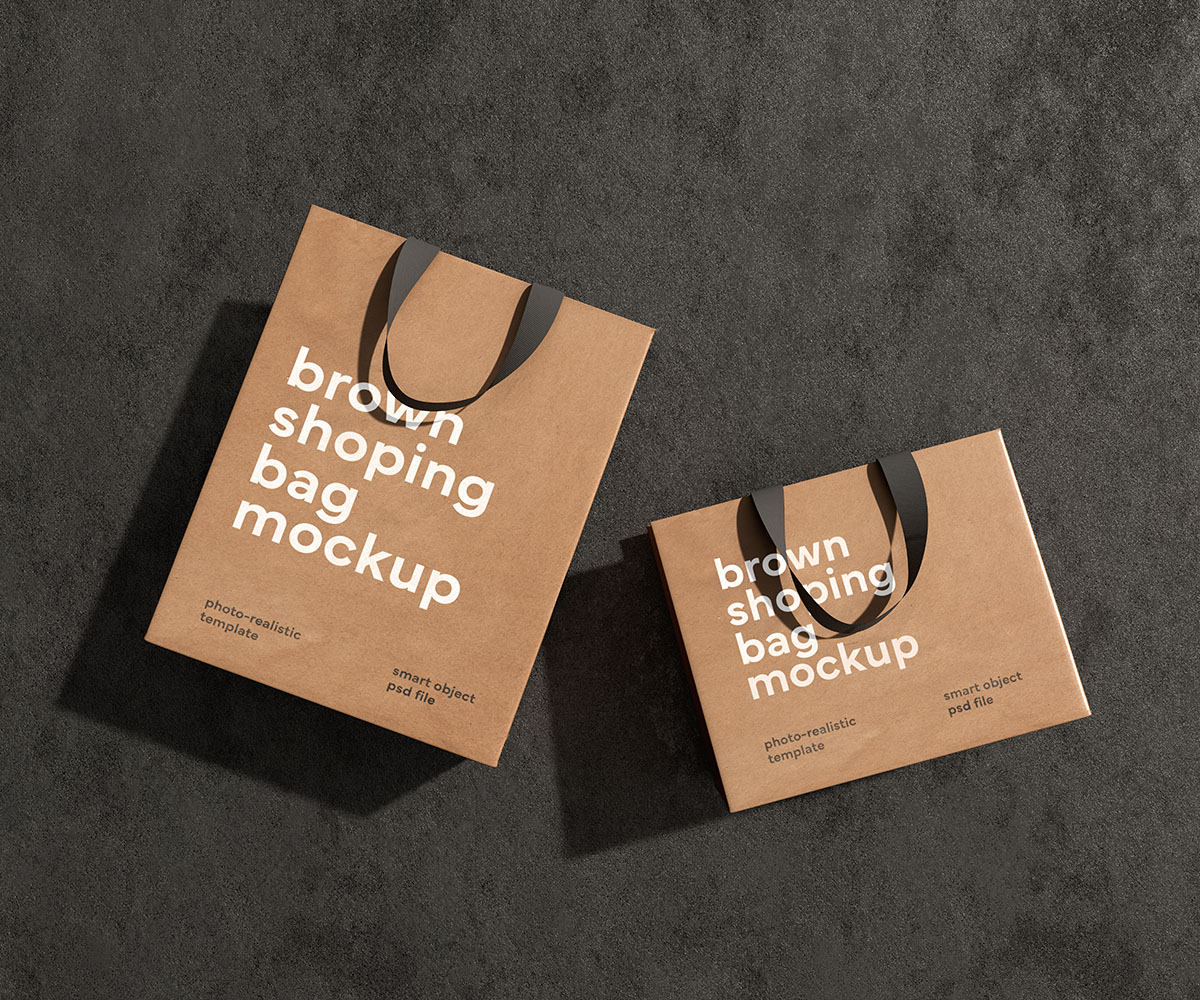 Shopping bag mockup templates