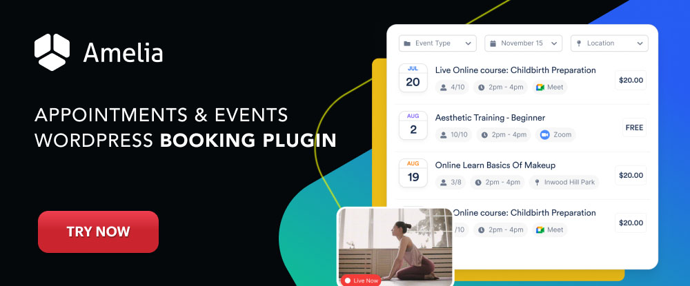Amelia WP Booking Plugin