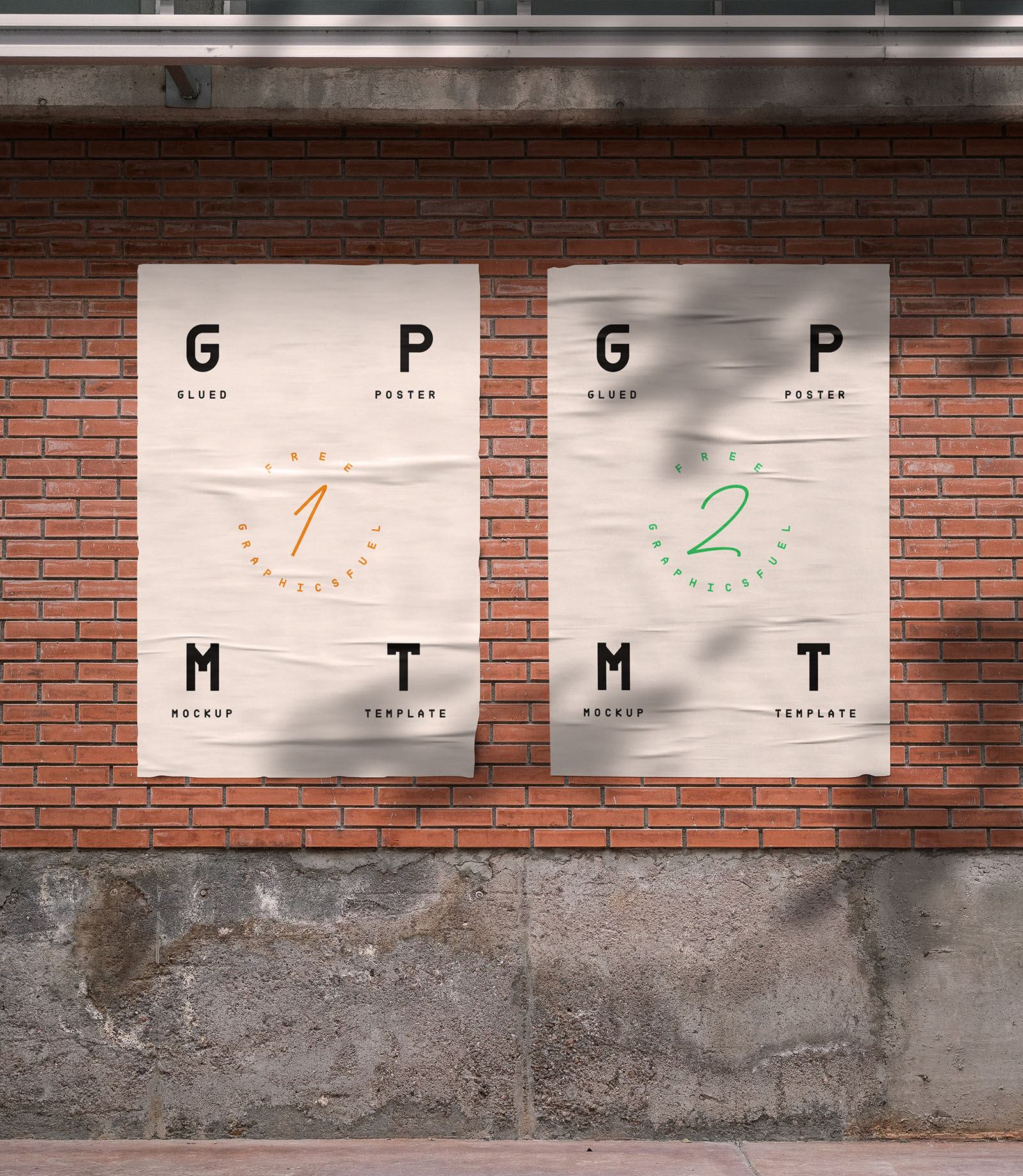 Free outdoor glued poster