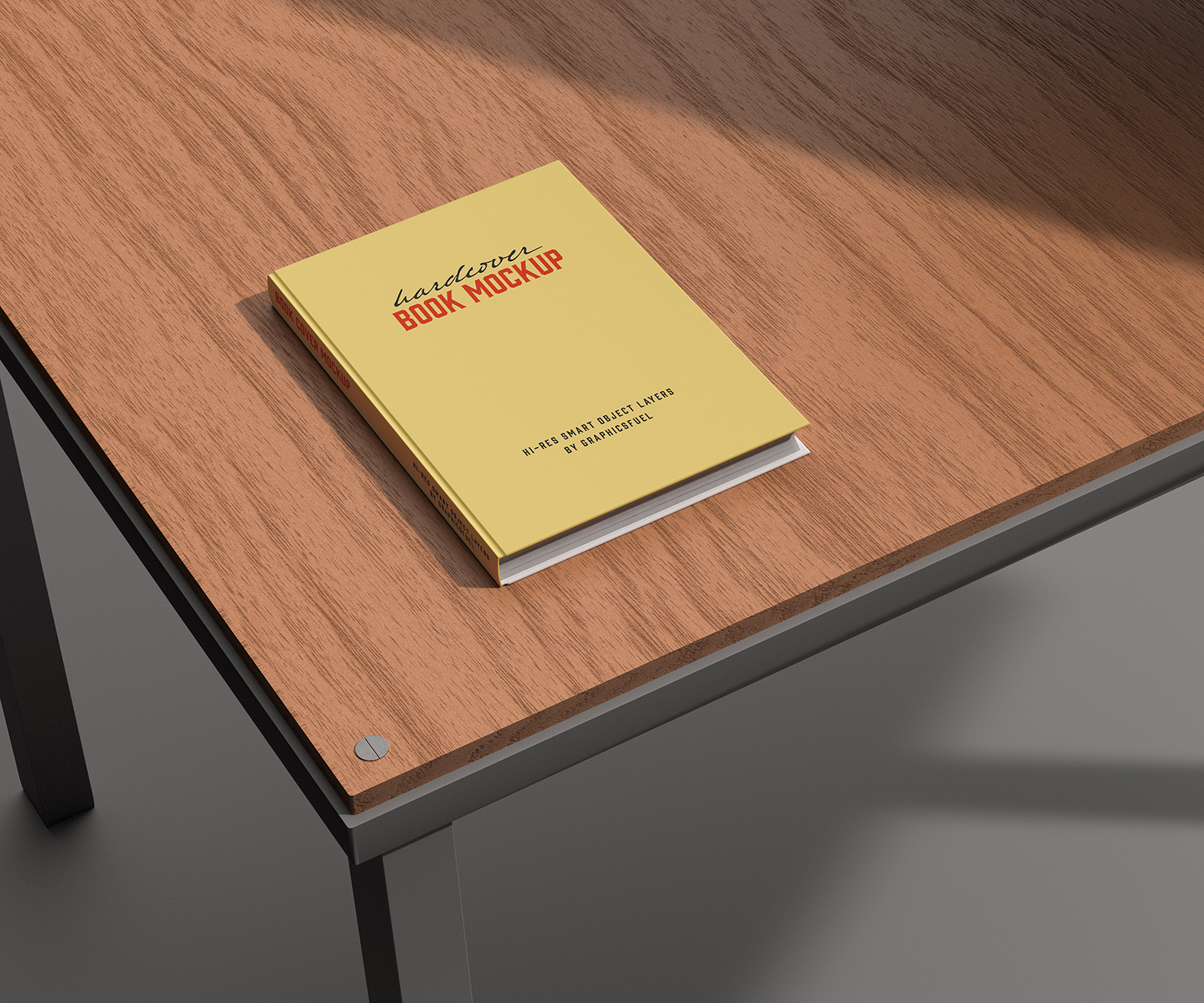 Hardcover book mockup